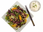 Chinese Orange Beef, whith Shitake Mushrooms