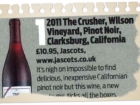 Matthew Jukes Wine List