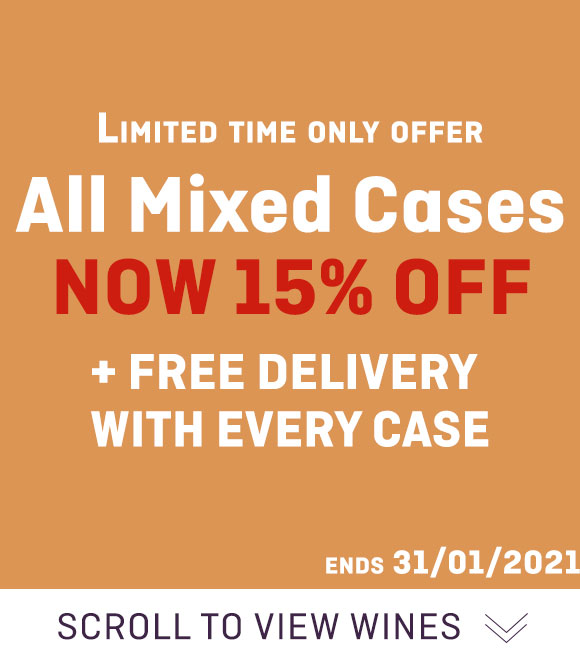 Thin banner 15% off mixed cases mobile
