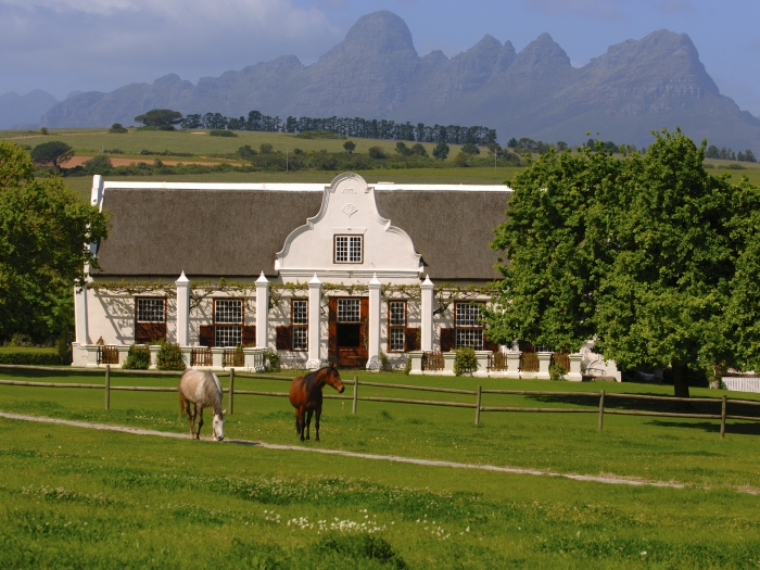 Cape Dutch style Winery at Meerlust