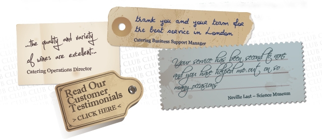 Club Wine Supplier Testimonials